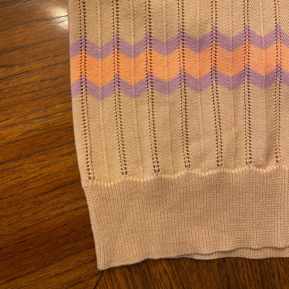 KENDALL+KYLIE SHORT SLEEVE 
ZIG ZAG STRIPE TOP S - Picture 5 of 5